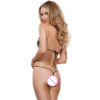 Crotchless Women Sling Sleepwear Lingerie Temptation Leopard Print Underwear Babydoll Lace Teddy - Image 2