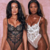 Cut Out Lace Bodysuits Solid Body Top Romper Women Jumpsuits V Neck Sexy Overall Feminino Beach Summer Playsuit White - Image 4