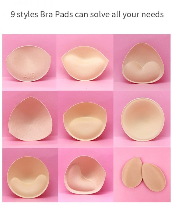 2pcs 1pair Women Intimates Accessories Sponge Swimsuit Breast Push Up Bra Padding Chest Enhancers Bra Foam Insert Chest Cup - Image 6
