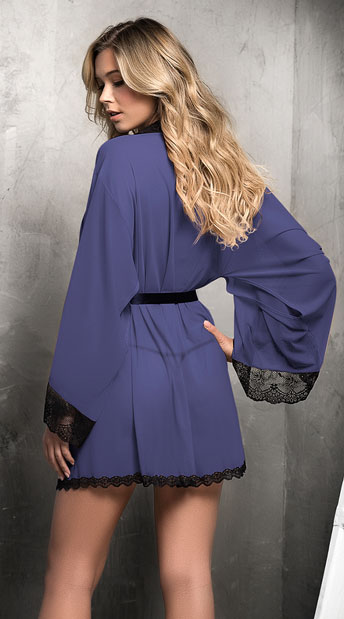 Sexy Underwear V-Collar Robe Lingerie Sling Nightgown